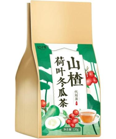Health Fruit Flower Tea Bag-120g(4g*30bags) Hawthorn Lotus Leaf Wax Gourd CombinationTriangle Tea Chinese Independent Packaging Brewed Tea (Hawthorn Lotus Leaf and Wax Gourd Tea 1bag) Hawthorn Lotus Leaf and Wax Gourd Tea 1bag - Buy Online on GoSupps.com