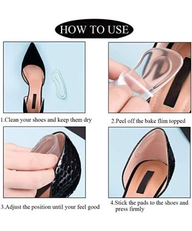 Buy Transparent Heel Pads for Shoes - 16 Pieces | Comfortable & Discreet Foot Support - International Shipping Available - Buy Online on GoSupps.com