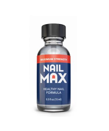NAIL MAX Anti-Fungal Formula - Finger and Toe Fungus Treatment, Made in USA, Eliminate Fungal Infections, Maximum Strength Solution (.5 Fluid Ounce)