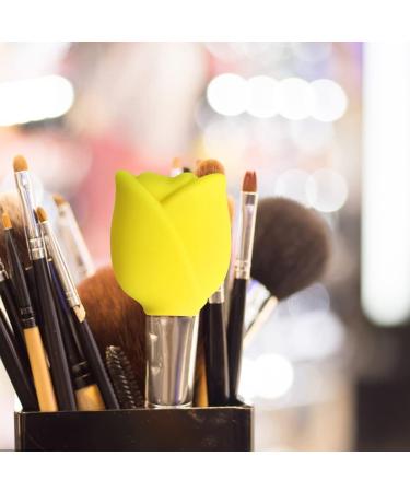 Ymiko Makeup Brush Holder | Reusable Brush Cover Organizer | Essential Yellow Brush Storage for Brushes & Beauty Tools - Buy Online on GoSupps.com