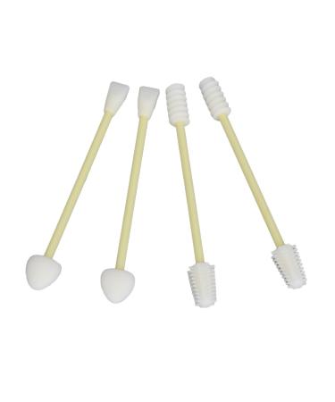 Silicone Cotton Swabs 4pcs Double Tipped Silicone Cotton Buds Silicone Cotton Swabs Reusable Makeup Swabs Double Tipped Cotton Buds for Ears Baby Beauty Cosmetic