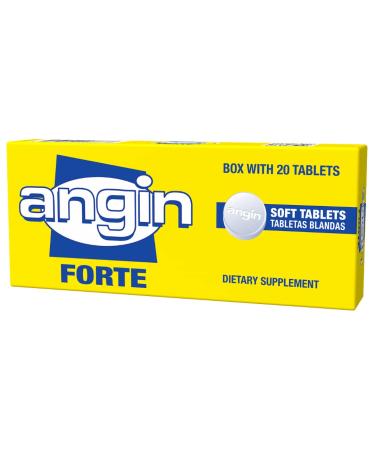 Angin Forte - Sore Throat Garganta Relief - Includes 20 Soft Tablets