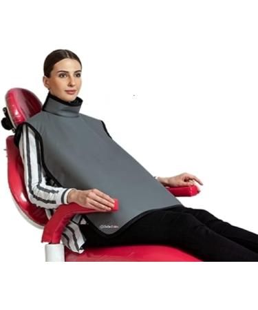 Dental Radiation X-Ray Lead Apron with Collar and Hanging Loops Lightweight Adult Assorted Colors (Grey) - Buy Online on GoSupps.com