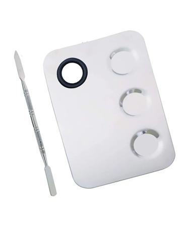 Premium Stainless Steel Nail Art Palette - Makeup Color Mixing Tool for Professionals | International Shipping Available - Buy Online on GoSupps.com