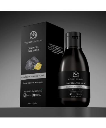The Man Company Activated Charcoal Face Wash for Men - 100ml | Ylang Ylang & Argan Oils | Deep Cleansing Anti-Pollution Oil Control Blackheads Removal - Shop Internationally - Buy Online on GoSupps.com