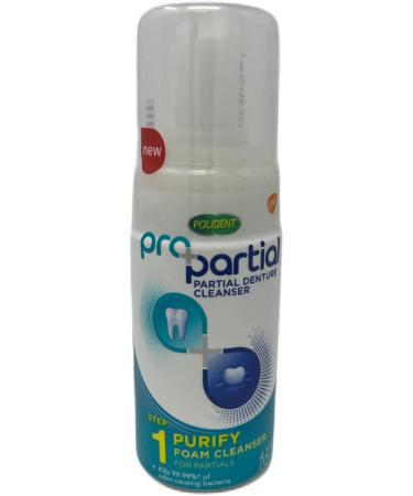 Polident ProPartial 3 Step Kit: Purify Foam Cleanser, Strengthen Toothpaste, Protect Mouthwash - Buy Online on GoSupps.com