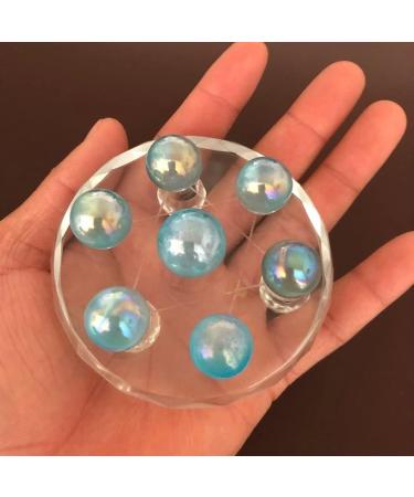 7pcs Blue Plated Stone Ball Set Pieces of Yellowstone Stone Broken Seven Star Array of Classical feng Shui Pendulum Beautiful Crystal - Buy Online on GoSupps.com