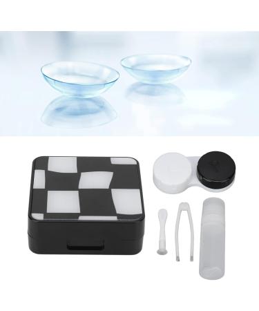 Dekaim Portable Black Contact Lens Box - Mini Storage with Tweezers & Suction Rod for Travel - Buy Online on GoSupps.com