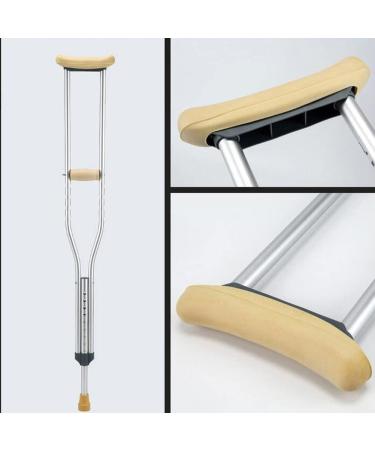 Adult Underarm Crutches (1 Pair) Adjustable Aluminum Crutches Walking Sticks for Elderly People with Disabilities Ergonomic Medical Crutches Anniversary Lucky Star - Buy Online on GoSupps.com