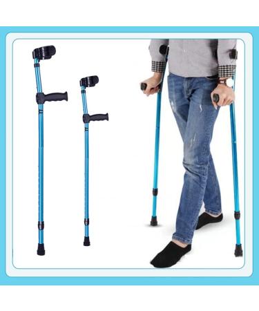 Crutches for Adults Medical Forearm Crutch 10 Stops Adjustable Comfortable On Wrist Foldable Crutch Shock Absorbing Comfy Grip for Men Women and Teens decorate Warm life Selfless dedication - Buy Online on GoSupps.com