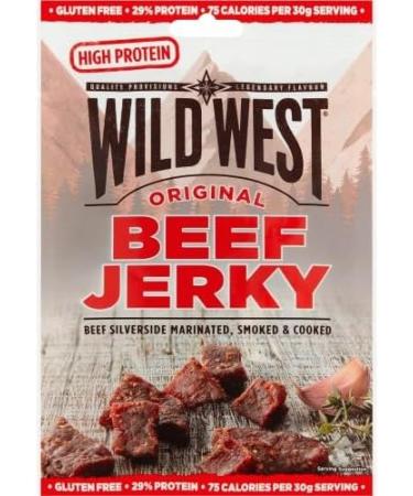 Wild West Original Beef Jerky 60g - 3 Pack | Beef Silverside Marinated Smoked & Cooked High Protein Legendary Flavour. - Buy Online on GoSupps.com