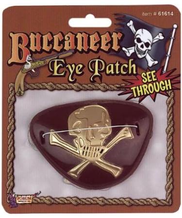 See-Thru Buccaneer Eye Patch - Stylish & Comfortable Pirate Costume Accessory | Fast International Shipping - Buy Online on GoSupps.com