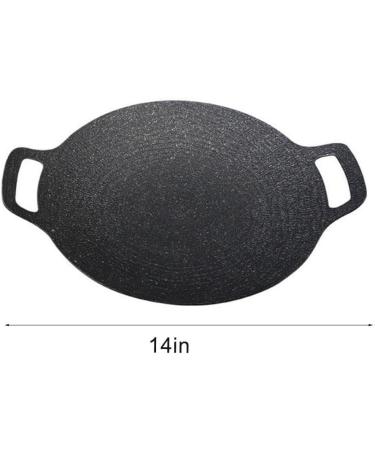 DHliIQQ 34cm Grill Pan Korean Round Non-Stick Barbecue Camping Pan BBQ Outdoor Accessories Travel T2Q8 Frying Barbecue - Buy Online on GoSupps.com