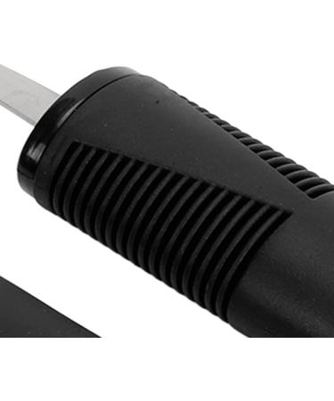 3 Piece Adaptive Utensils Heavy Stainless Steel Spoon Fork Serrated Knife with Non Weighted Non Slip Handles for Hand Tremors Arthritis Elderly Use(Black) - Buy Online on GoSupps.com