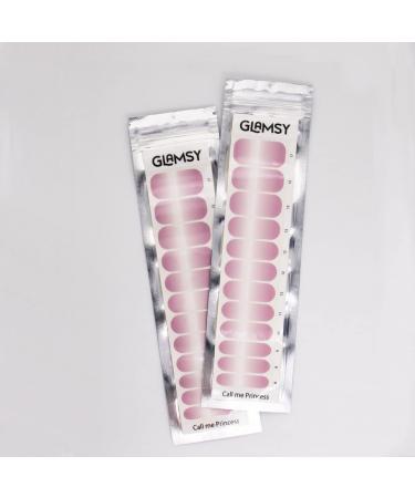 GLAMSY Call Me Princess Nail Film - Gradient Ombre Nail Wraps | 24 Ultra-Thin Self-Adhesive Foils for Perfect Manicure - Buy Online on GoSupps.com