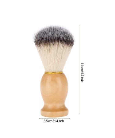 Wooden Shaving Brush Stand for Men - Portable Soft Synthetic Hair Handle | Barber Salon Tool - Buy Online on GoSupps.com