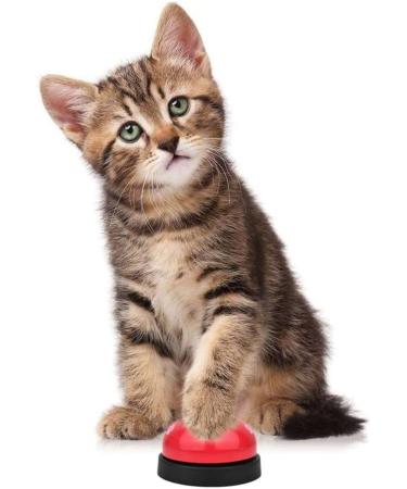 Slowton Dog Wring - 2 Piece Cat Bell Set with Non-Slip Floor | Paw Print Dog Doorbell & Puppy Toy | Dog Training Bells for Pets in Red & White - Buy Online on GoSupps.com
