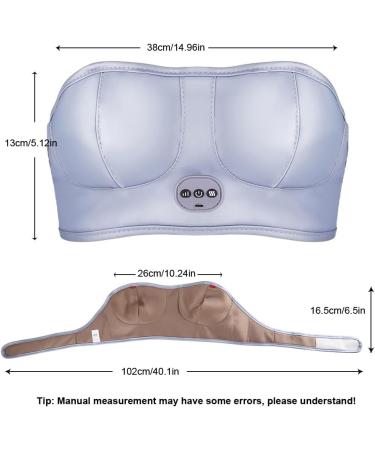 Breast Massage Bra - Electronic Vibration Chest Massager for Women's Health | Enhance Breast Care Device | Silver - Buy Online on GoSupps.com