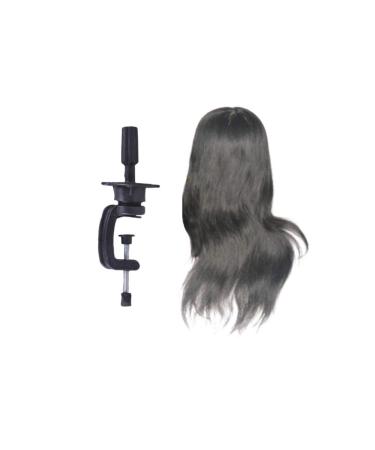 Lurrose Human Hair Wigs Training Head Shop Window Doll for Cosmetology & Hairstyling Practice | Ideal for Salons & Home Use - Buy Online on GoSupps.com