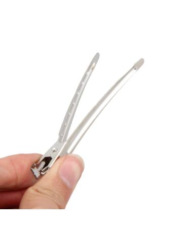 Demiawaking 10pcs Stainless Steel Hair Clips - Professional Barber Cutting Clamps for Salon Use - Buy Online on GoSupps.com
