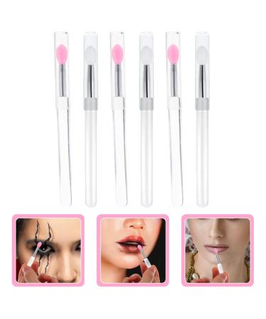 6pcs Silicone Lip Brush Set with Lid - Essential Makeup Tools for Eye Shadows Lipstick & Lip Masks | Perfect Beauty Accessories for Women - Buy Online on GoSupps.com
