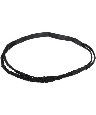 JUSTFOX Braided Hairband - Beautiful Multi-Color Hair Accessories | Stylish Black Headband for Women - Buy Online on GoSupps.com