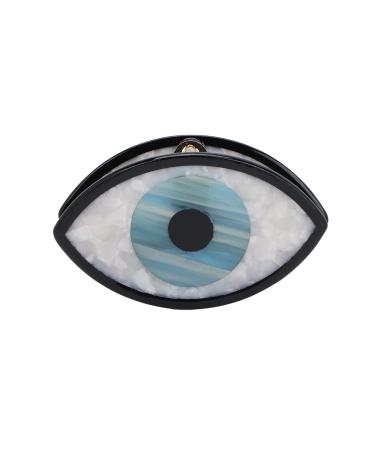 Hair clips eye shape keep hair clips clips for thick hair back head decorative accessories hair clips grip pin teeth clip hair styling accessories for women girls (#1)