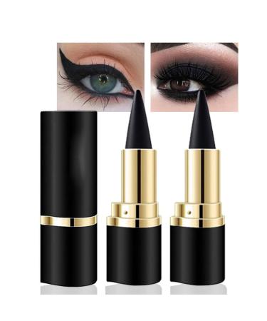 XoeLLe 2pack Waterproof Gel Eyeliner Pencil Black Matte Quick Dry Waterproof Eyeliner Pencils Long Lasting Quick Drying Long Lasting Pencil Gel Black