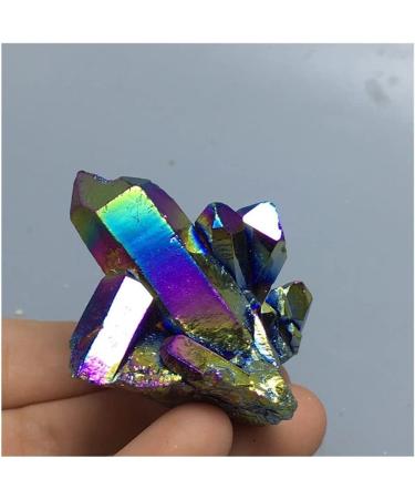 Natural Crystal Rough Rainbow Angel Aura Quartz Crystal Titanium Bismuth Silicon Cluster Rainbows Natural Stones and Minerals - Buy Online on GoSupps.com