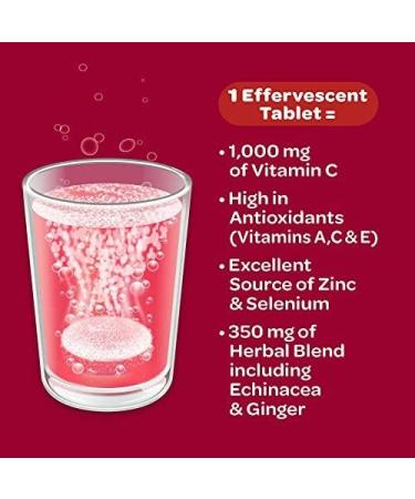Airborne Very Berry Effervescent Tablets 10 count - 1000mg of Vitamin C - Immune Support Supplement (Pack of 4) 10 Count (Pack of 4) - Buy Online on GoSupps.com