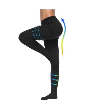 Varicose Veins Compression Pantyhose Stocking 20 30 mmHg Closed Toe Support Pants Black XL-XXL