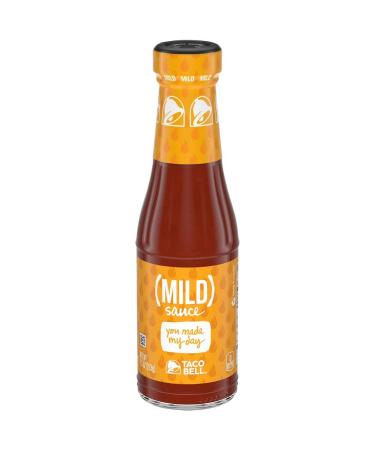 Taco Bell Mild Sauce 7.5 Ounce (Pack of 4) with By The Cup Swivel Spoons - Delicious Flavor Combo! - Buy Online on GoSupps.com