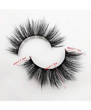 Buy ShidiShangpin 7 Pair 3D False Eyelashes - Natural Soft Handmade Thick & Long - Includes Eyelash Tweezers | International Shipping Available - Buy Online on GoSupps.com