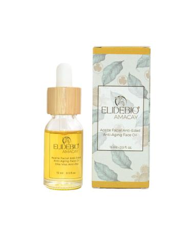 Pure Cacay Oil and Passion Fruit Oil Amacay by Elide Bio | Aceite Facial Anti Edad de Cacay y Maracuya 100% Natural Amacay 0.5oz-15ml 0.5 Ounce