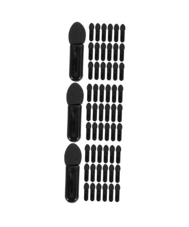 FOMIYES 300 Pcs Mini Eyeshadow Swab Eye Makeup Lipstick Brush Applicator Lip Balm Milky Cotton