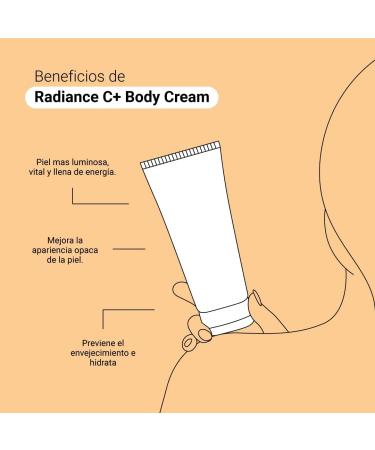 Body Cream PFC Cosmetic Radiance C+ Body Cream 200ml with Lipomembranes BMS Hydroviton Vegetable Glycerin Shea Butter Vitamin C Complex Ceramides Vitamin E and Coenzyme Q10. - Buy Online on GoSupps.com