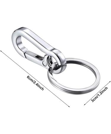 10 Mini Metal Carabiner Hooks & Key Rings - Travel & Hiking Keychain Clips - Buy Online on GoSupps.com