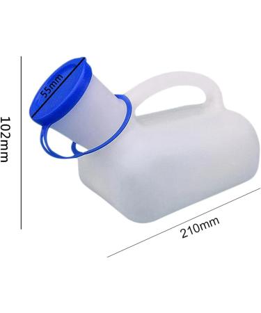 Unisex Urinal Bottle for Men and Women - Toilet Urinal Bedpans Pee Bottle with A Lid and Funnel Plastics Can for Car Old Man Child and Diabetes for Camping Outdoor Travel 1000ML - Buy Online on GoSupps.com