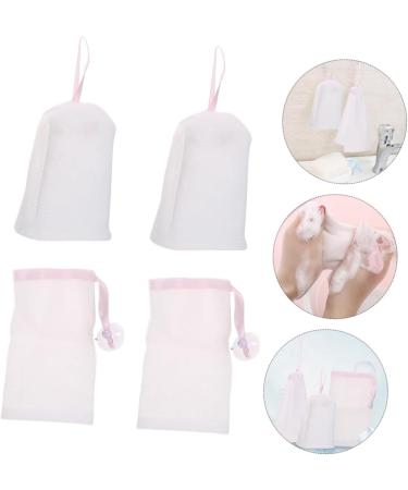Baluue 6pcs Bubble Net Foam Face Bag Exfoliating Bath Bag Sponge Soap Face Soap Pe - Buy Online on GoSupps.com
