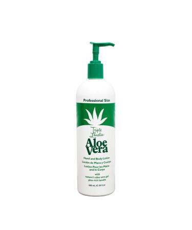Triple Lanolin Aloe 20 Ounce Hand & Body Lotion Pump (591ml) (6 Pack)