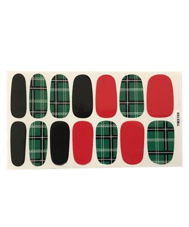 dijiusidy Nail Art Stickers Self-Adhesive Fingernail Decal with Strap Glue DIY Art Decor Full Cover Manicure Kits for Women Girls YMX199