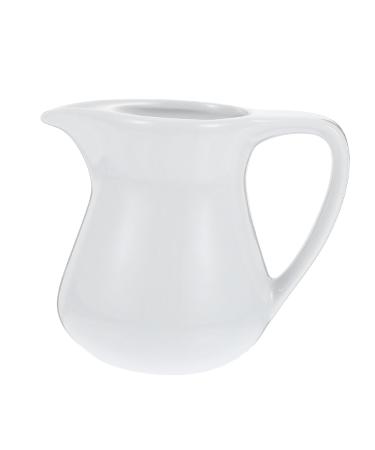 PRETYZOOM 1pc Ceramic Milk Cup Tea Kettles Creamer Small Glass Containers Cooking Cup White Teapot Appetizer White 10.5X6X9cm