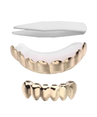 PRETYZOOM Halloween Dentures Tooth Grillz Hip Hop Removable Grillz Upper And Lower Vampire Teeth Fake Teeth Set
