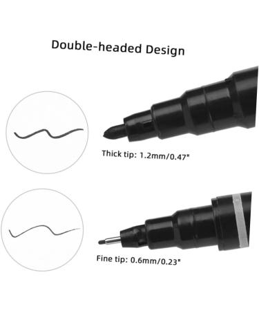 Didiseaon 30 Pcs Eyebrow Marker Pen Beauty Marker Cosmetic Liner Salon Mapping Pen Marker Pens Plastic Black - Buy Online on GoSupps.com