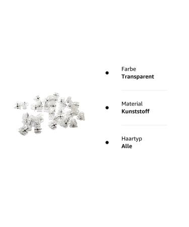 Buy 25 Mini Transparent Hair Clips for Girls & Women | Orchid Clips - Perfect for All Hairstyles - Buy Online on GoSupps.com