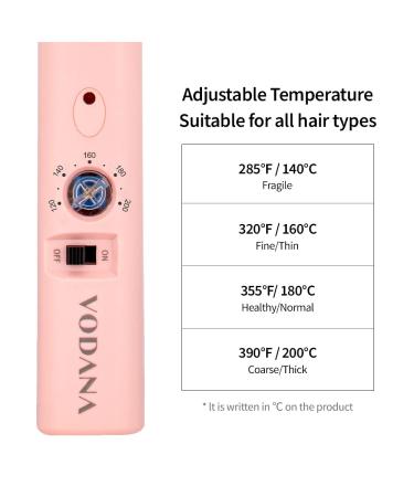 VODANA Professional GlamWave 1.4 Inch Pink Ceramic Curling Iron for Natural Curls - USA - Buy Online on GoSupps.com