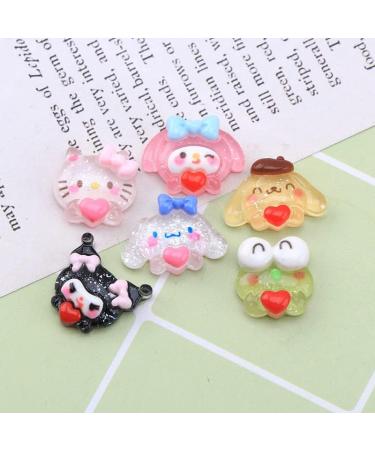 30PCS Kawaii Resin Nail Art Charms - Cute Animals & Sweet Candy 3D Decoration Set - Buy Online on GoSupps.com