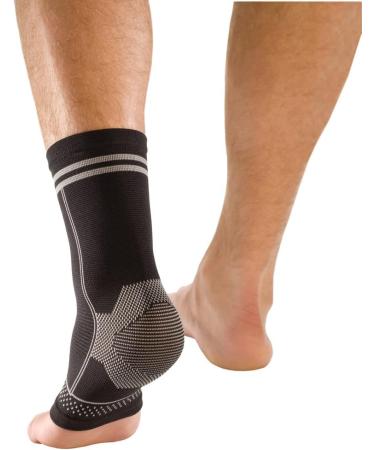 Mueller Sports Medicine 4-Way Ankle Support Sleeve - Black, S/M - Men and Women - Buy Online on GoSupps.com