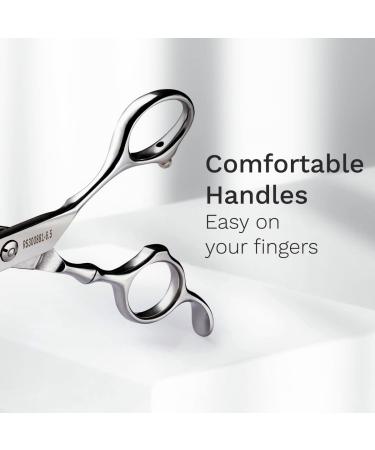 Professional 6.5 Hair Scissors - Razor Edge Stainless Steel Barber Shears for Home Hair Cutting - Very Sharp Hair Cutting Shears for Men & Women - Silver - Buy Online on GoSupps.com