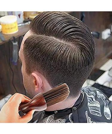 Beifenl Barber Neck Duster Brush for Hair Cutting Soft Neck Cleaning Brush Professional Salon Barber Tool Red-Brown 2 - Buy Online on GoSupps.com